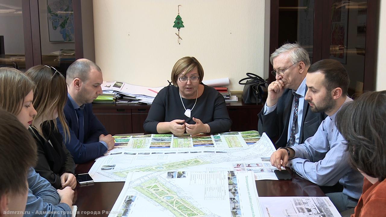 Представители общественности и администрации Рязани обсудили дизайн-проект благоустройства Лыбедского бульвара