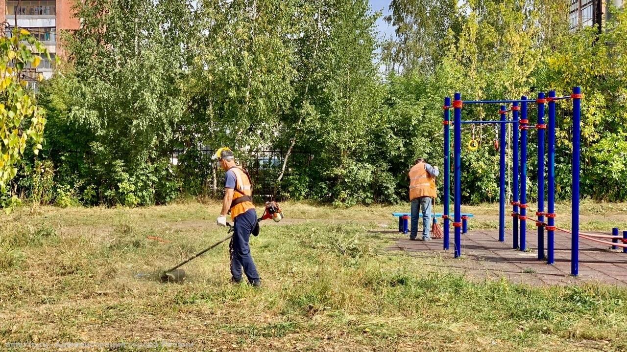 В Комсомольском парке работы по благоустройству вошли в завершающую стадию